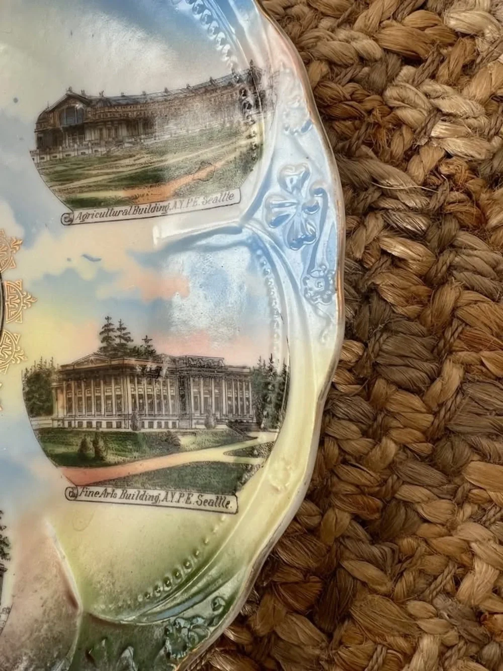 Antique 1909 Alaska-Yukon-Pacific Exposition Souvenir Plate